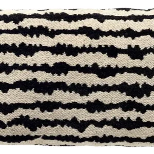 Dutch Decor sierkussen Nando zwart-wit 50×30 cm